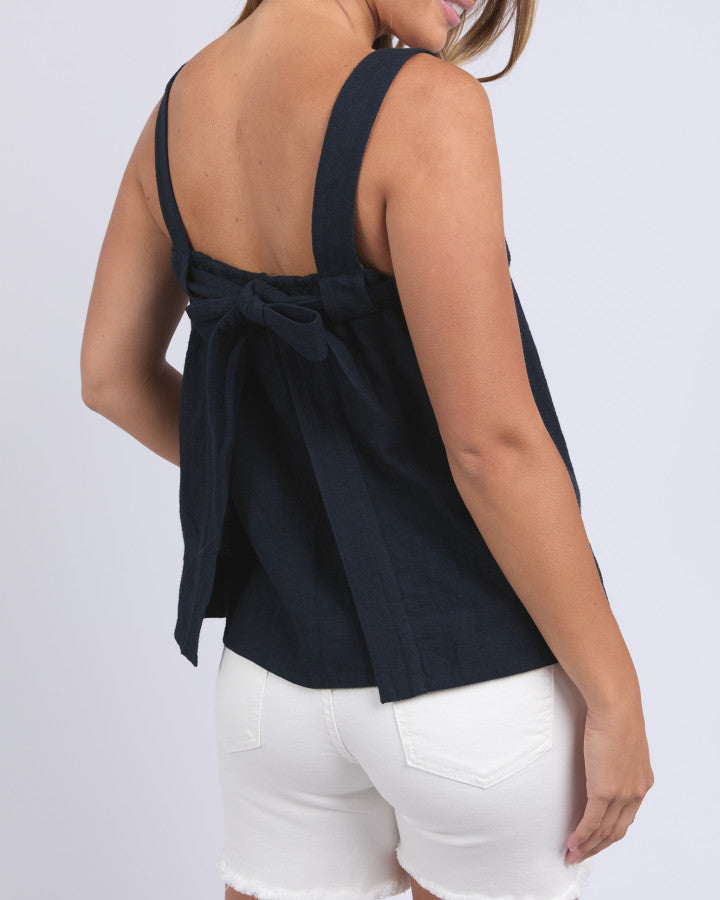 Lourdes Top | Navy