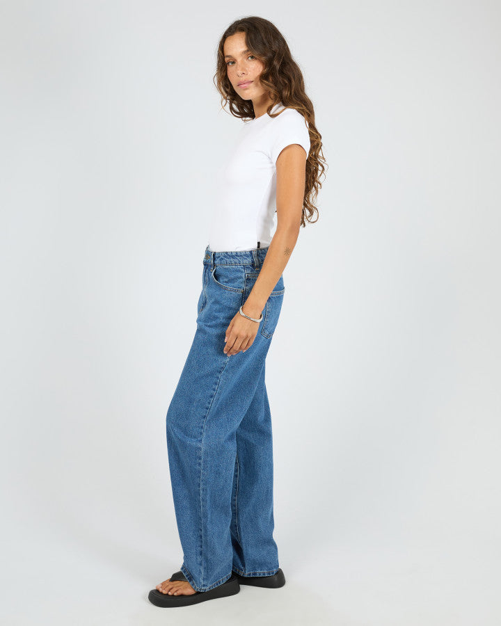 Luxe Rib Baby Tee | White