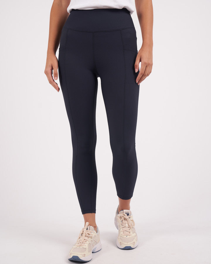 Luxe Rib Legging | Navy