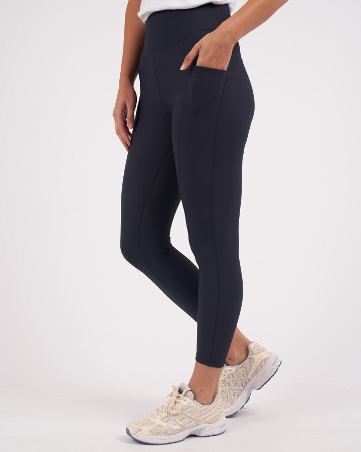 Luxe Rib Legging | Navy