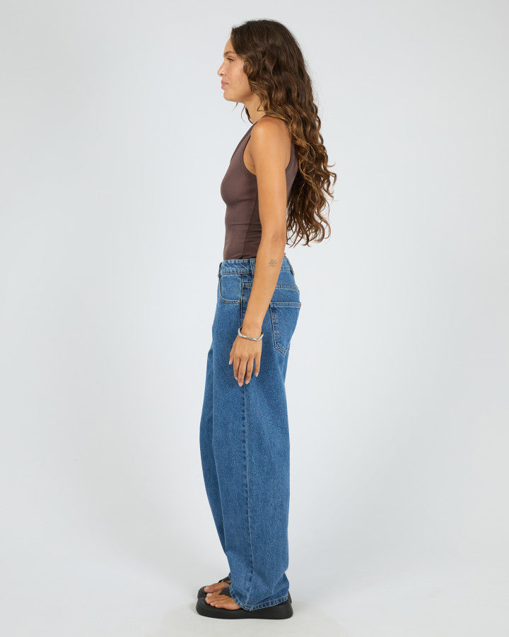 Luxe Rib Vee Tank | Choc