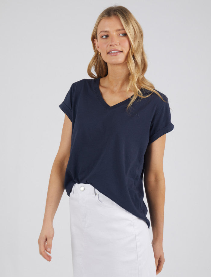 Manly Vee Tee | Navy