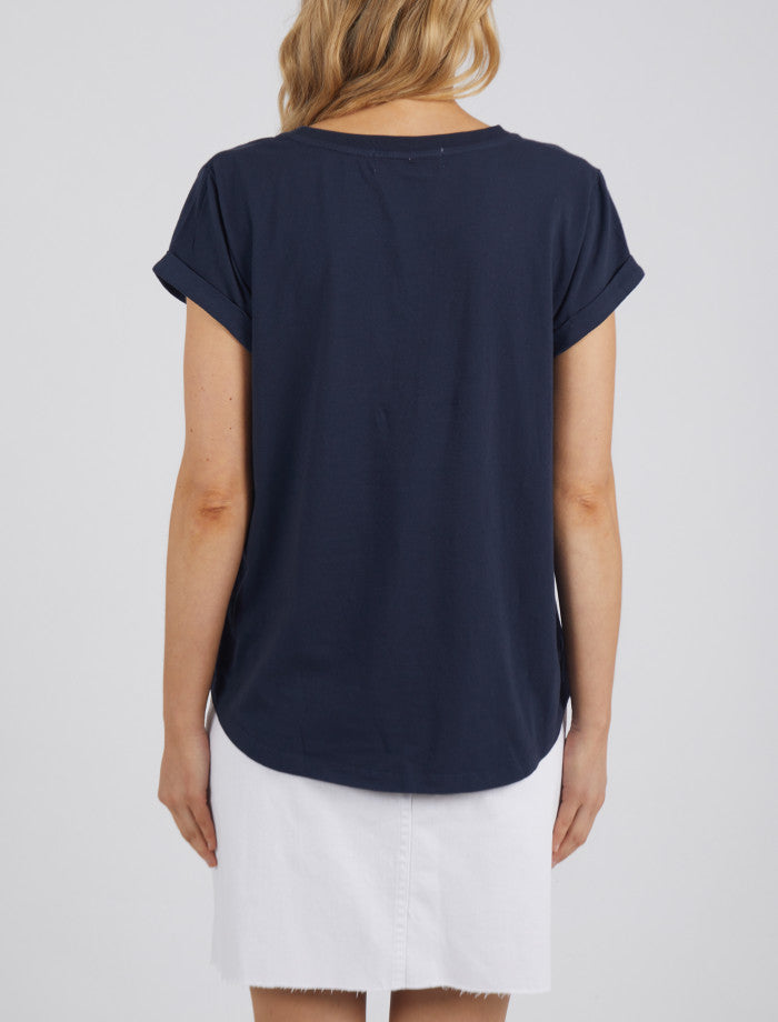 Manly Vee Tee | Navy