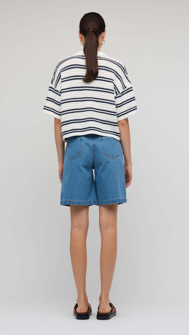 Solstice Knit Polo Top