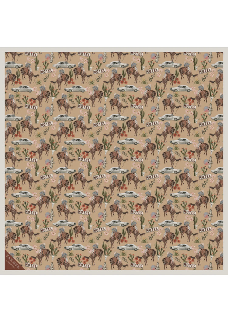 No Mans Land Silk Bandana Scarf
