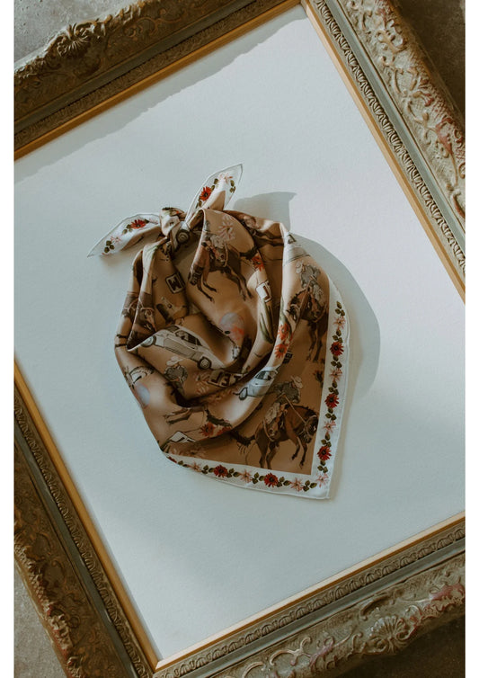 No Mans Land Silk Bandana Scarf