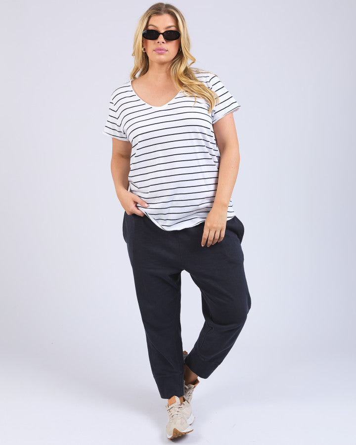 Pima Vee Tee | Stripe