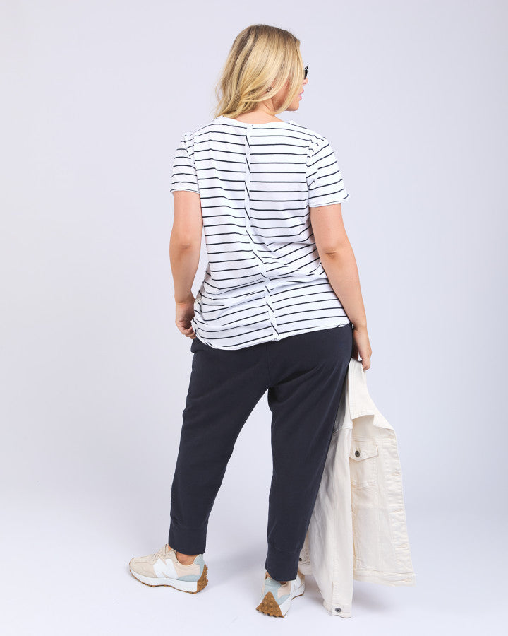 Pima Vee Tee | Stripe