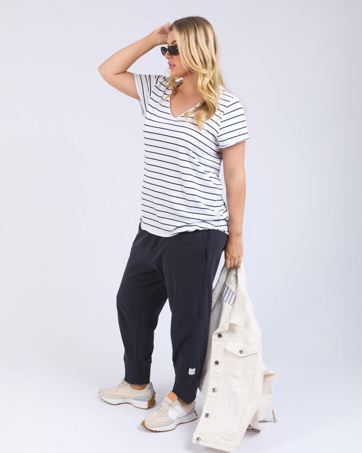 Pima Vee Tee | Stripe