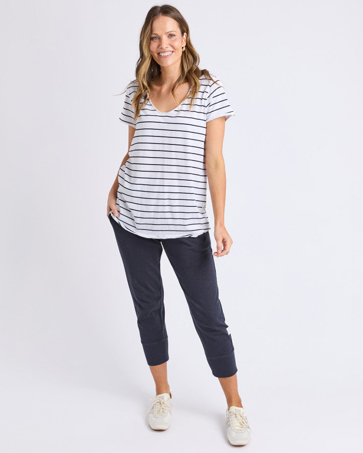 Pima Vee Tee | Stripe