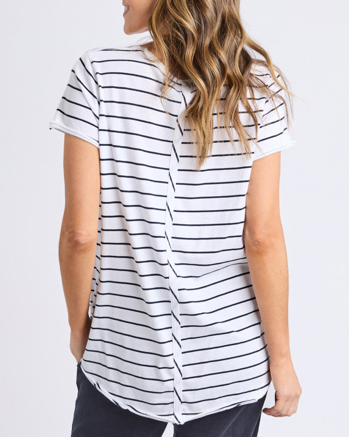 Pima Vee Tee | Stripe