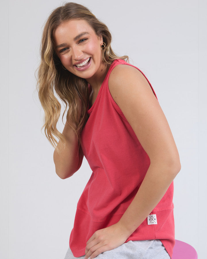 Fundamental Rib Tank | Bittersweet Red