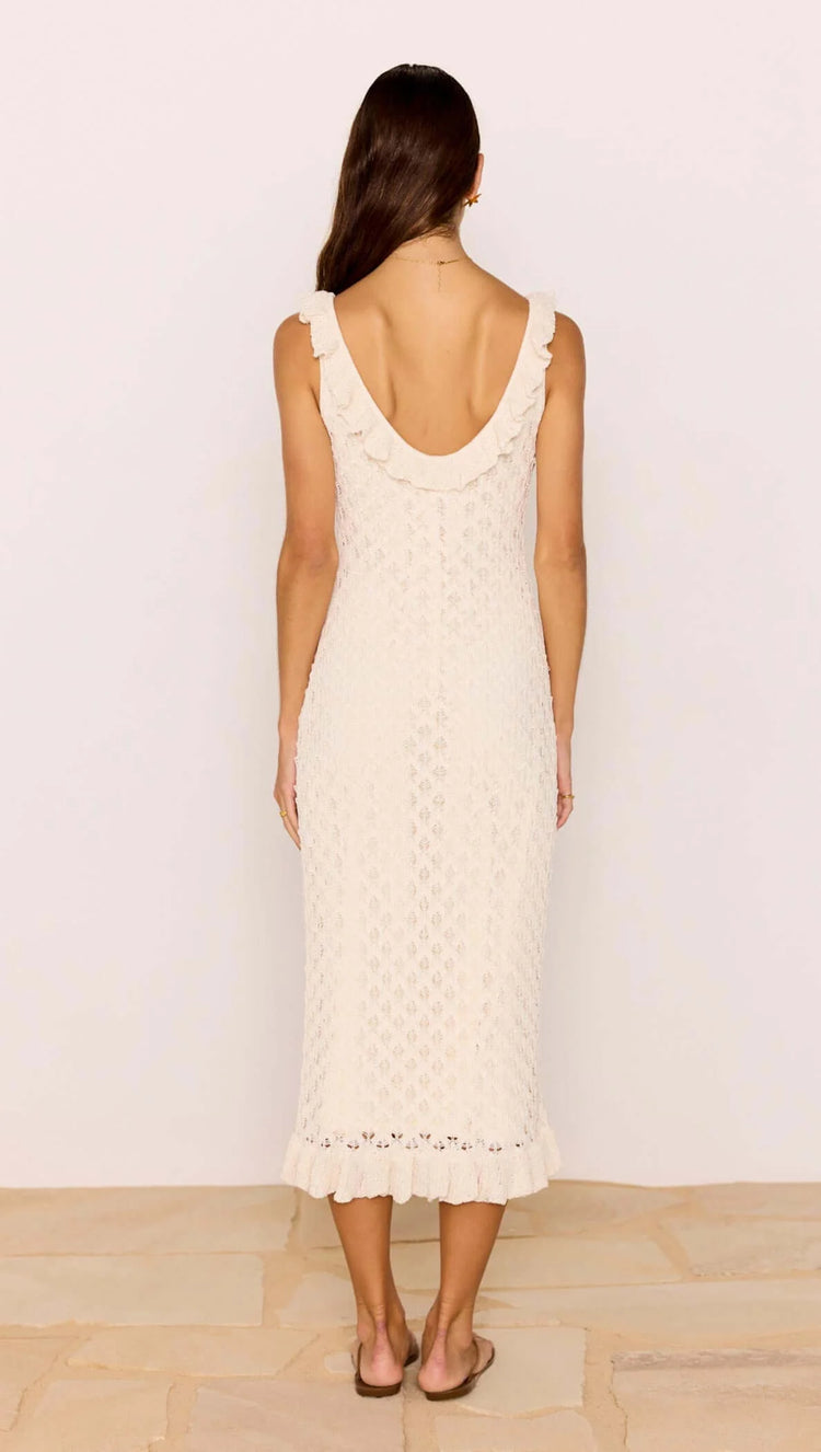 Sabine Pointelle Midi Dress