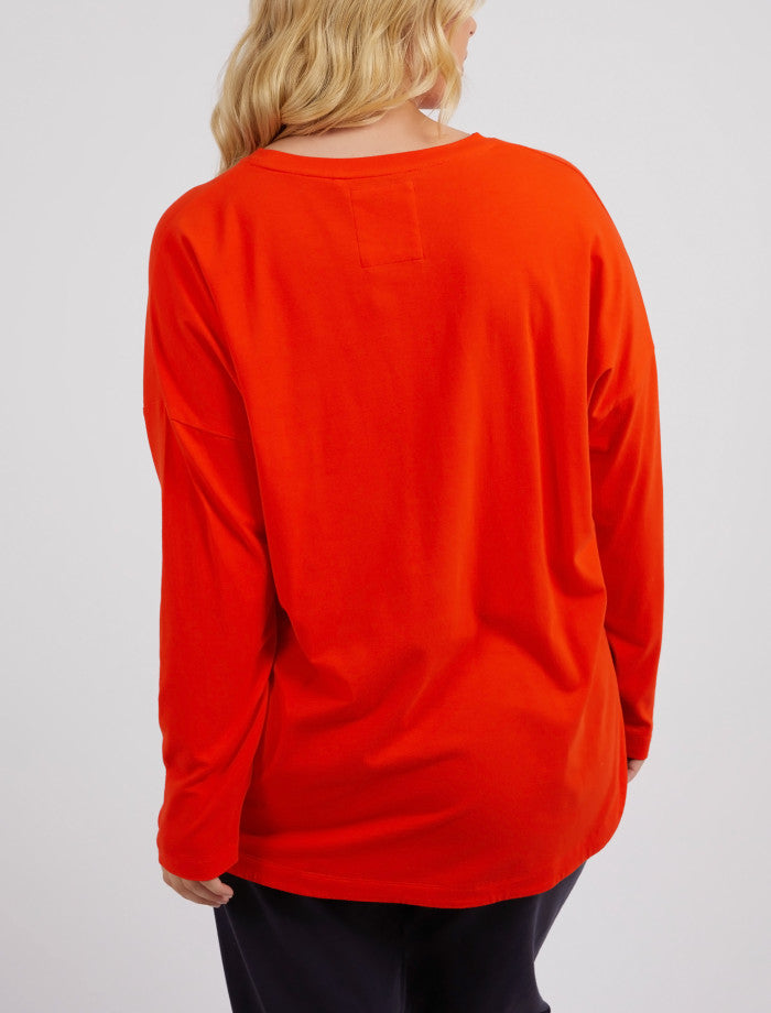Society LS Tee | Tangerine