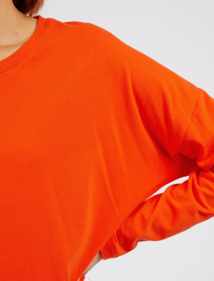 Society LS Tee | Tangerine