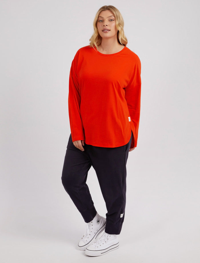 Society LS Tee | Tangerine
