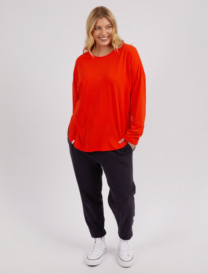 Society LS Tee | Tangerine
