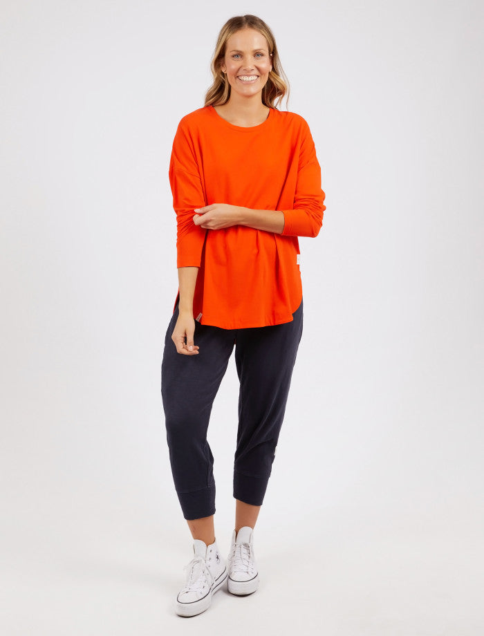 Society LS Tee | Tangerine