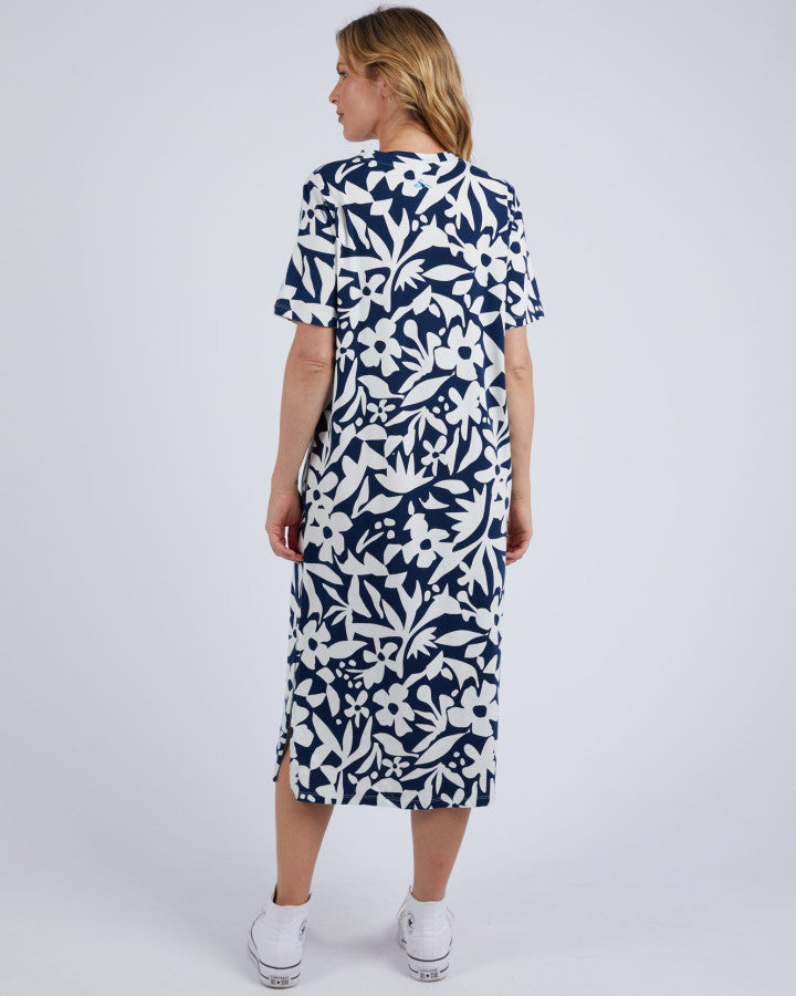Stencil Floral Tee Dress