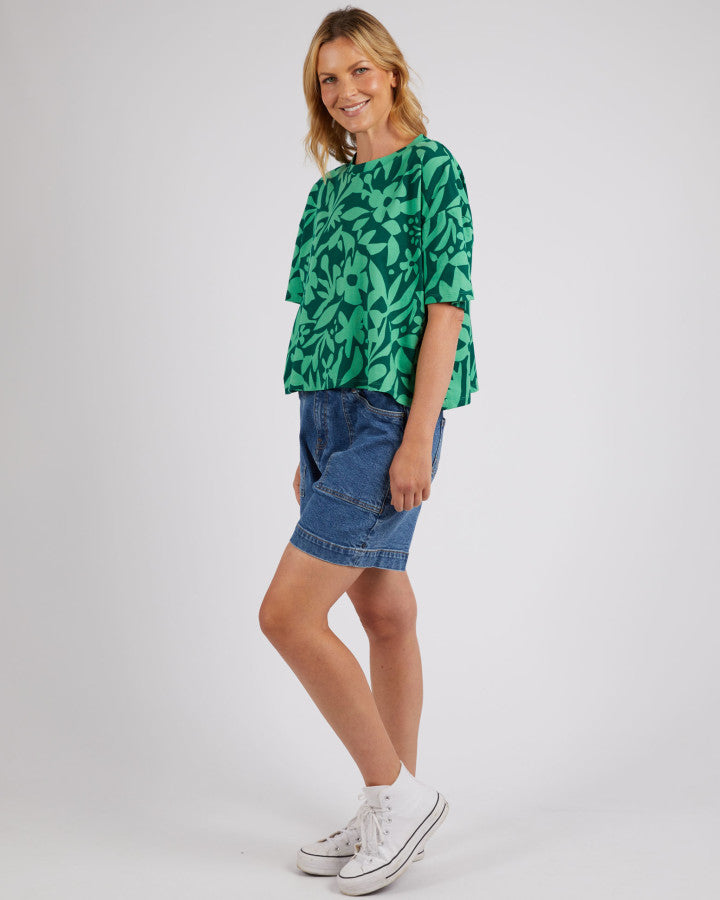 Stencil Floral Tee