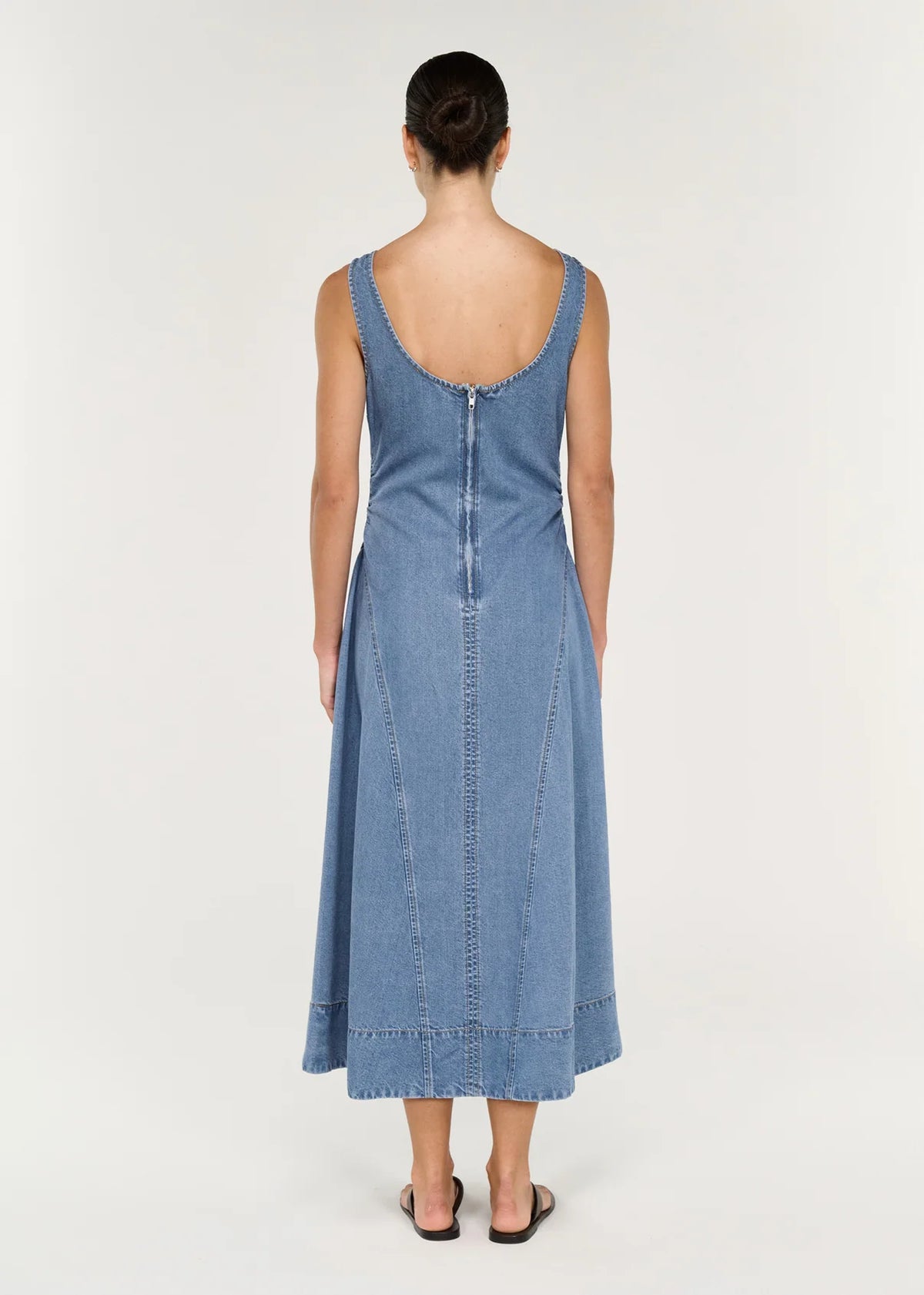 Talia Chambray Midi Dress