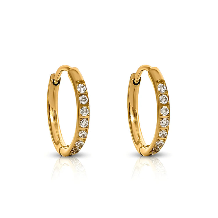 Transition Sleeper Gold Earrings | 8mm