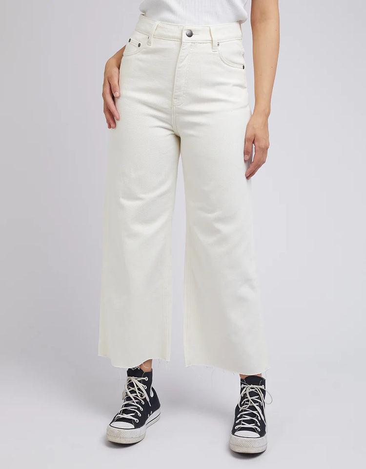 Charlie High Rise Wide Leg Jean | Vintage White