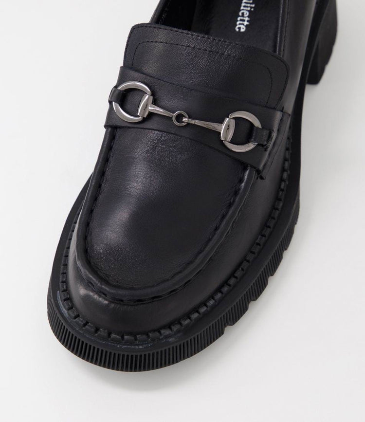 Zoey | Black Leather