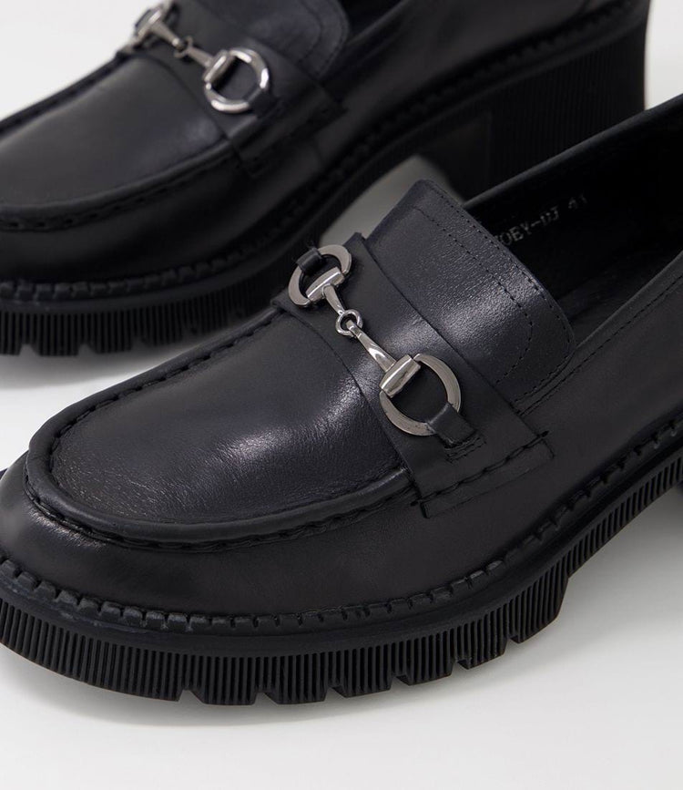 Zoey | Black Leather