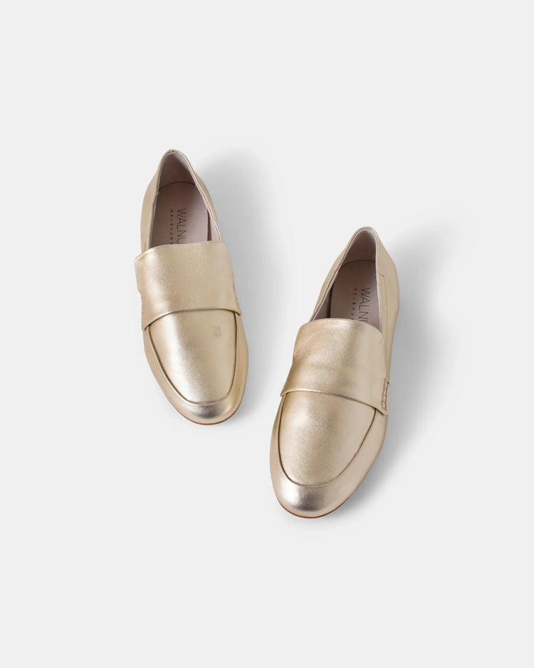 Dutch Leather Loafer | Gold