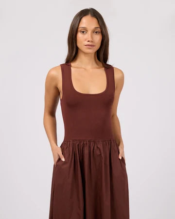 Ollie Scoop Neck Maxi Dress | Cherry