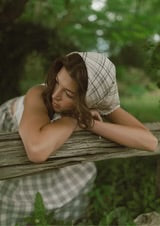 Pasture Plaid Bandana Scarf | Silk