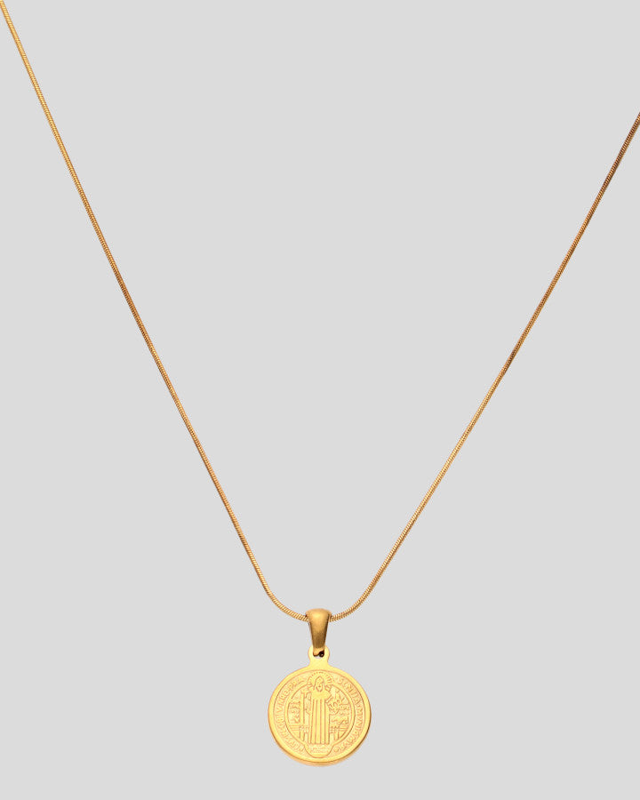 Myra Coin Pendant Necklace | Gold