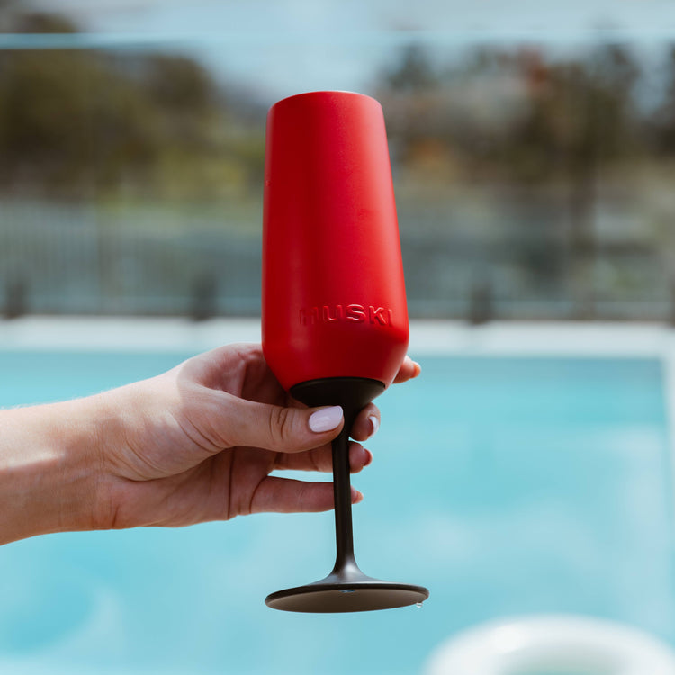 Huski Champagne Flute - Red (Limited Release)