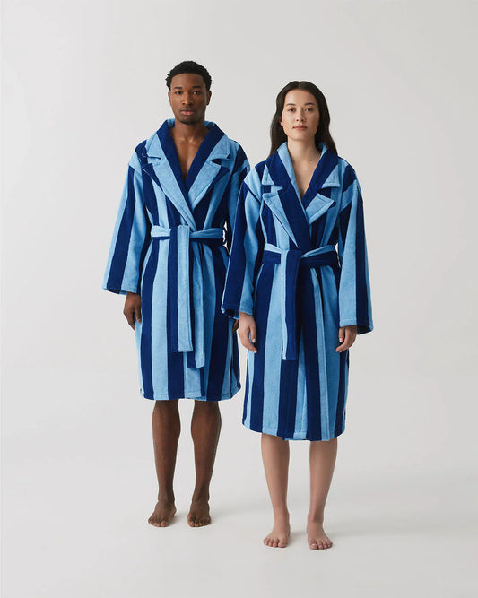 Robe - Blueberry Stripes