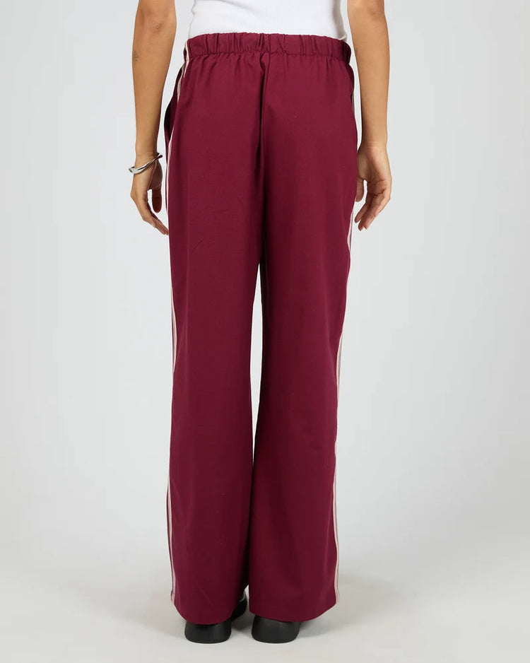 Mayfair Trim Pant | Cherry
