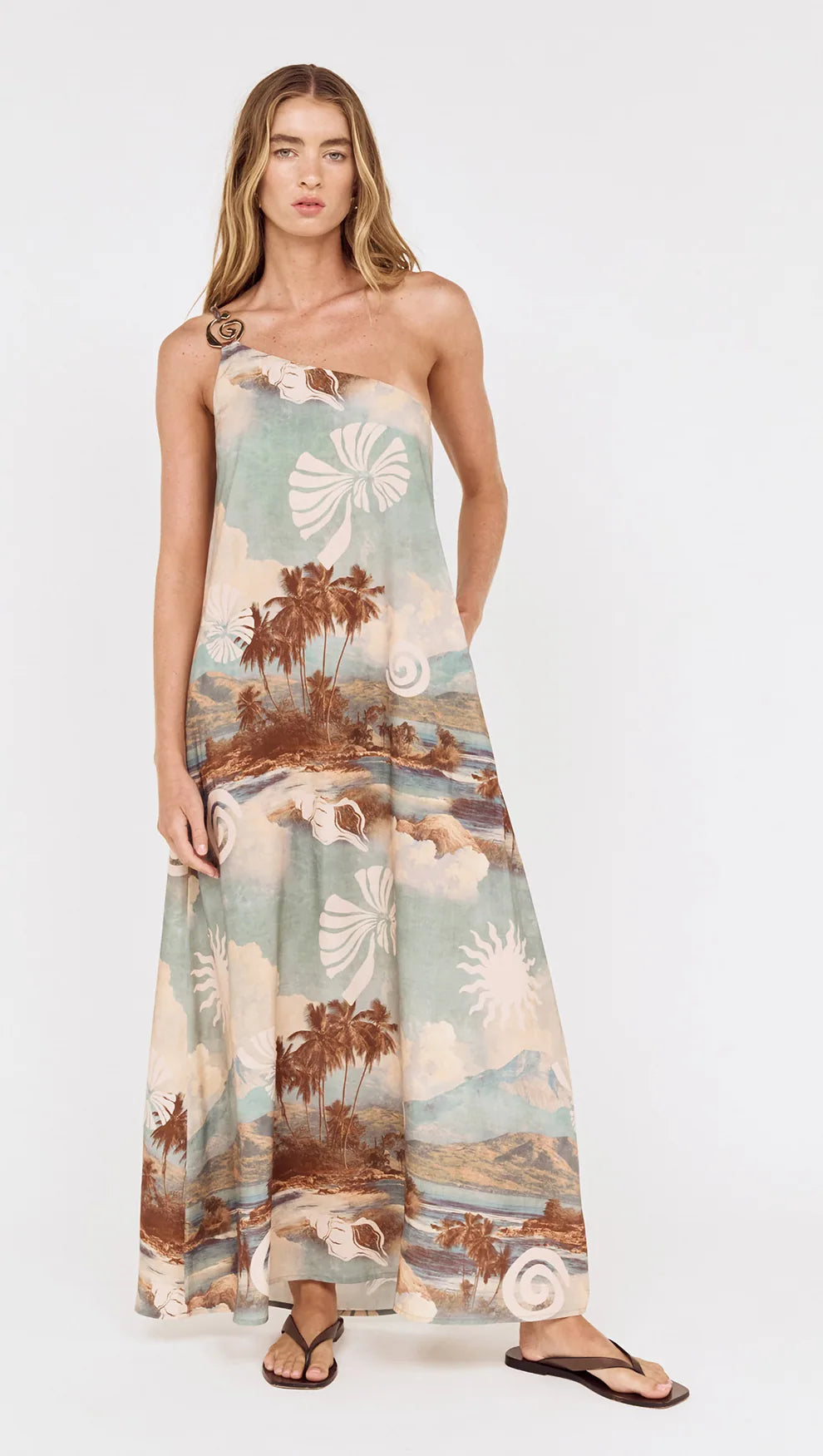 Vanya One Shoulder Maxi Dress