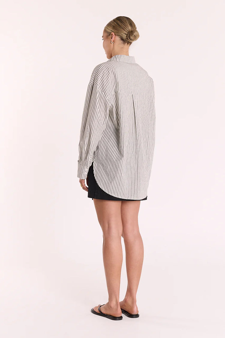 Emily Shirt | Coal Stripe