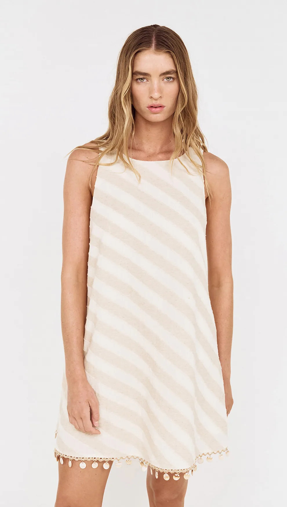 Kaia Shell Tassel Mini Dress