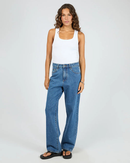 Jade Baggy Jean | Mid Blue