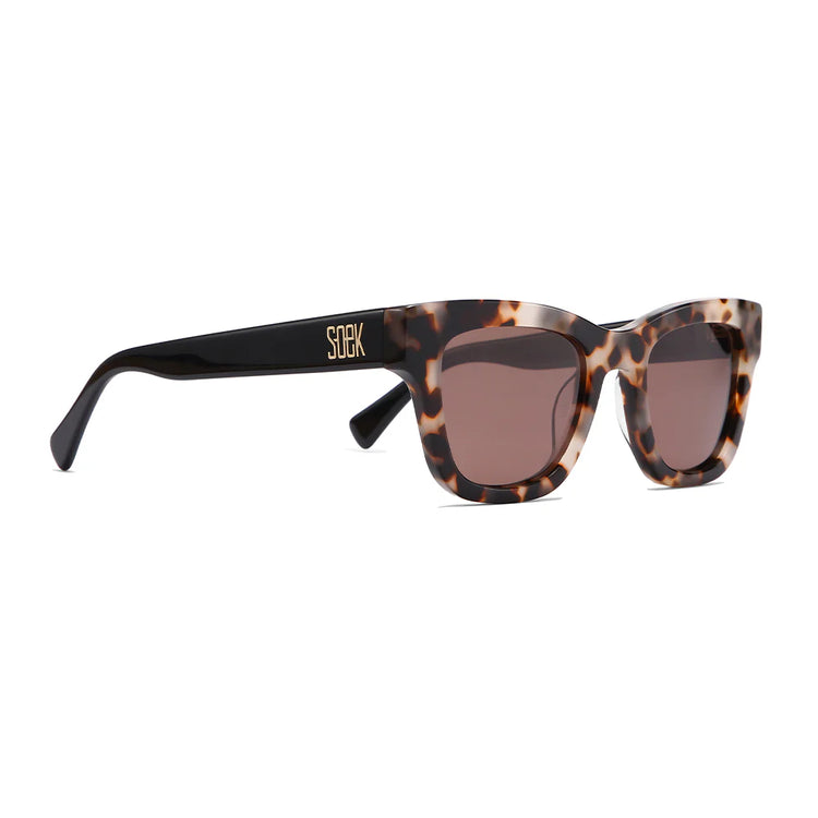COLLIDE SANDSTONE - Bio Acetate Tortoise Frame l Khaki Polarised Lens
