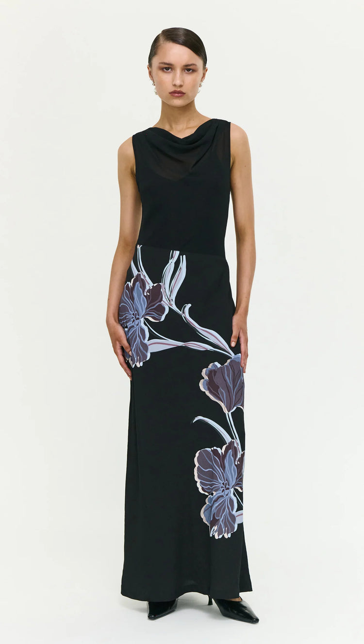 Stas Bias Combo Midi Dress