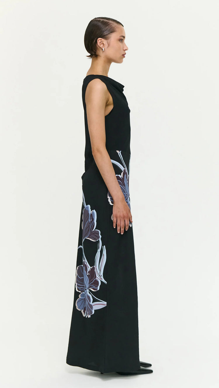 Stas Bias Combo Midi Dress