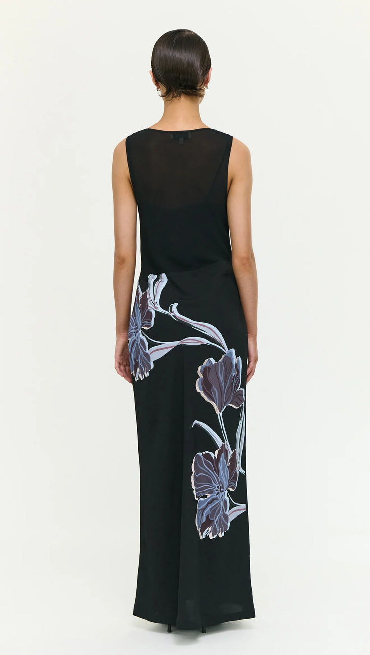 Stas Bias Combo Midi Dress