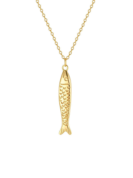Sardine Necklace in 18k Gold