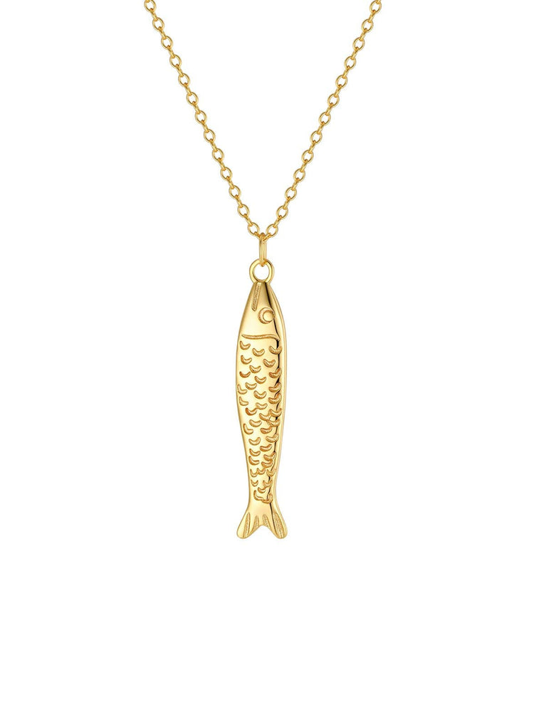 Sardine Necklace in 18k Gold