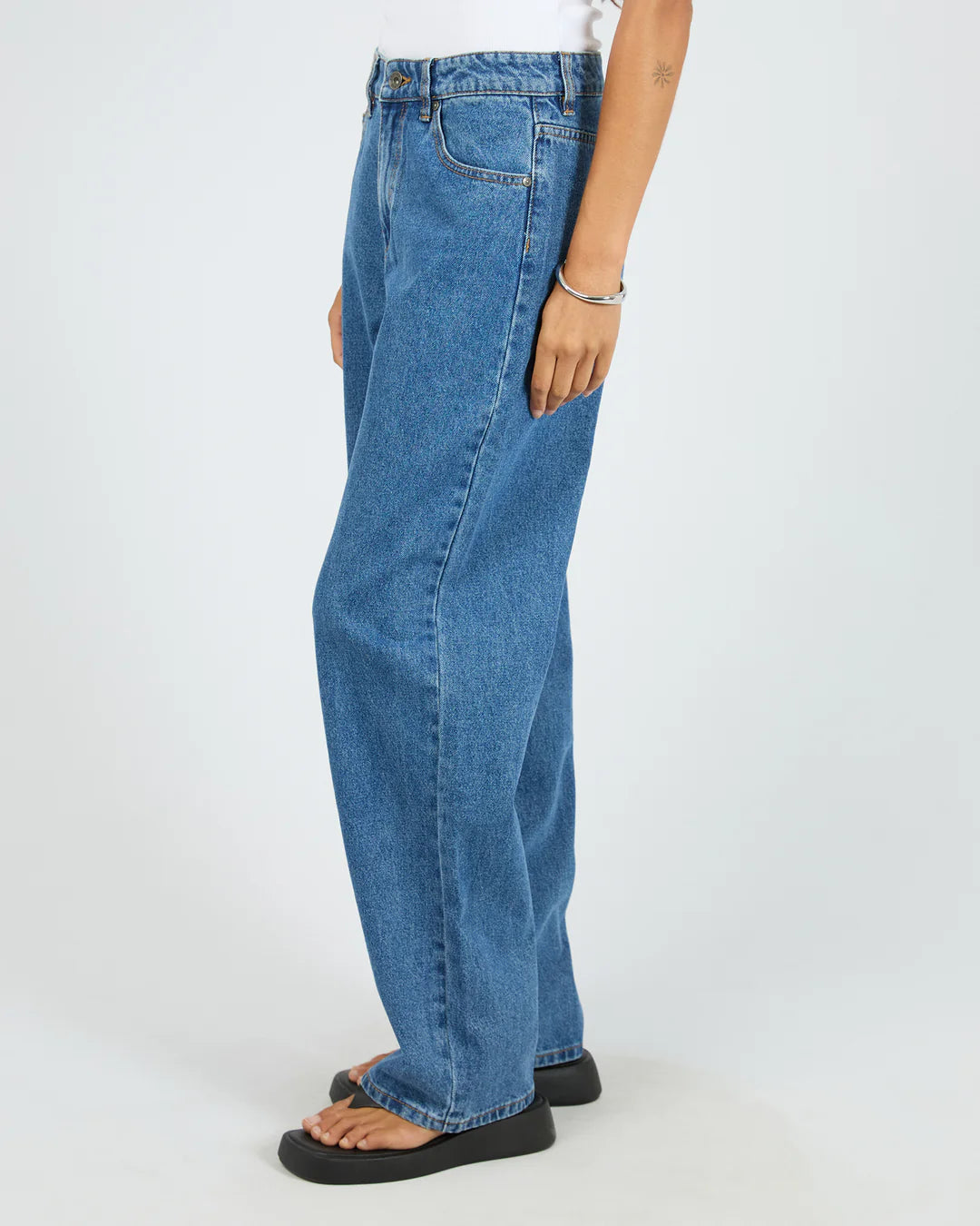 Jade Baggy Jean | Mid Blue