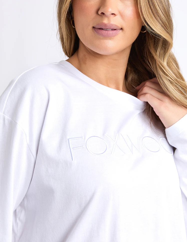 Simplified Long Sleeve Tee | White