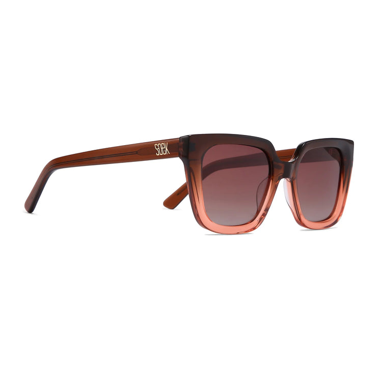 HARPER OMBRE BROWN - Bio Acetate Gradient Pink Frame l Brown Graduated Polarised Lens