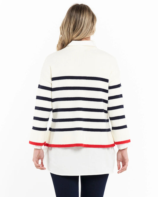 Isobel Knit Jumper | French Stripe